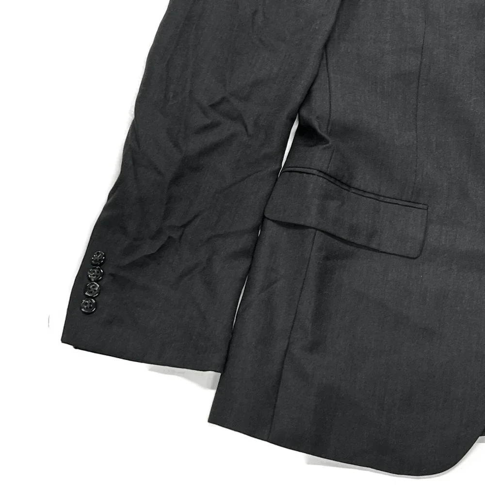 Jos‎ A Bank Suit Jacket Mens 38R Tailored Wool Dark Gray 2 Button Signature